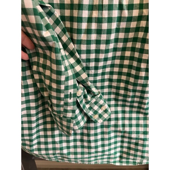 Tommy Hilfiger Mens Green Checked Collar LS Button Up Shirt Sz 2XL - Picture 11 of 12
